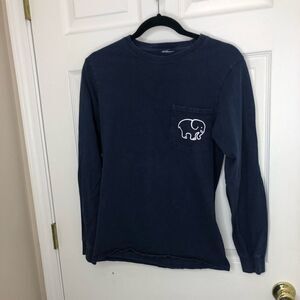 Ivory Ella long sleeve navy tee shirt size small